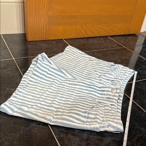 Universal Thread Blue and White Jean Shorts Nautical Style